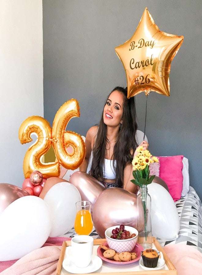 Propsicle 16 inch Birthday Foil 6 Number Helium Balloon Party Decoration Golden Pack of 1 | 6 Year No. Balloons Birthday/Anniversary | Six Number - Image 5